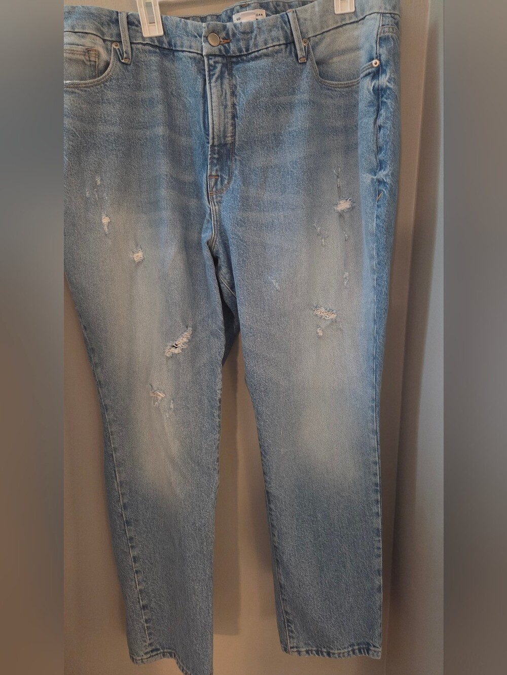 Good American Good Classic Distressed High Rise Jeans Size 16
